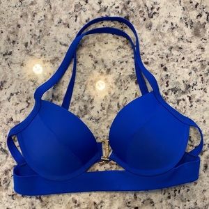 Abercrombie Blue Underwire Bathing Suit Top